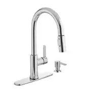Glacier Bay Paulina 1-Handle Pull-Down Sprayer Kitchen Faucet in Polished Chrome