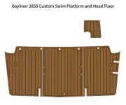 2006 Bayliner 185 BR Cockpit Floor Boat EVA Foam Faux Teak Deck Flooring Pad Mat