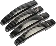 XIXIAO Car Door Handle Cover Trim Fit For Opel, Astra H 2004-2009 Fit For Opel, Astra J 2010-2015 Fit For Vauxhall, Chrome Stickers Accessories exterior door handle cover(Carbon fiber)