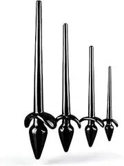 Super Long Anal Plug Dog Tail Anal Butt Plug Sex Toys Prostate Massage Anal Dilator Anal Plug Sex Toys for Men Women Couples(Schwarz-xl)