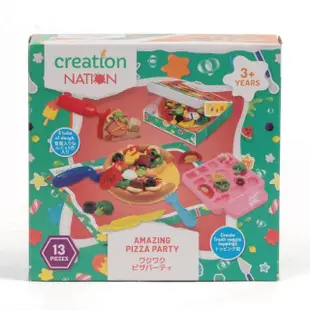 【ToysRUs 玩具反斗城】Creation Nation 披薩派對遊戲組(益智玩具 黏土 手工藝 創作 家家酒)