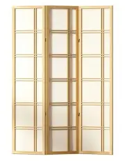 [Artiss] Foldable Room Divider Screen 3 Panel in Natural