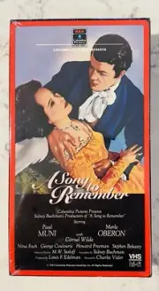 A Song to Remember VHS 1999 NEW FACTORY SEALED CORNEL WILDE MERLE OBERON CHOPIN