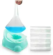 Travel Potty Liners, 50 Pcs/Pack Kids Portable Potty Trainer Liners Disposable T