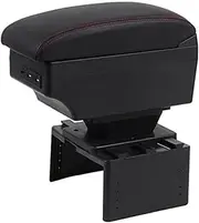Armrests Car Armrest Car Organizer Storage Box Armrest for Peugeot 307 Center Console Styling Content Soft Leather Interior Parts