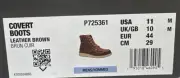 Caterpillar P725361 Covert Boots In Leather Brown Size 11