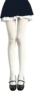 [Oxtxuzdm] Japanese Bowknot Pattern Thin Tights for Women Breathable Leggings Spring Fall Student Solid Color Pantyhose Stockings
