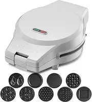 9 in 1 Sandwich Toaster, Waffle Maker Sandwich Toasters Panini Presses, with Non-Stick Removable Baking Tray, Automatic Temperature Control, 15min Automatic Timing B