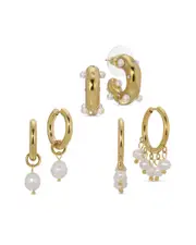 Eye Candy LA Glass Pearl Stack Earring