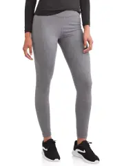 Athletic Works Women's Stretch Cotton Blend Dri-More Leggings, Grey, Small