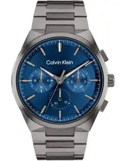 [Calvin Klein] Distinguish Ionic Plated Steel Dial Watch in Dark Blue