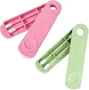 HQRKOTM 4 Pieces Reusable Cotton Buds for Ear Cleaning, Washable Double Sided Spiral for Ear Cleaning and Makeup, a, A