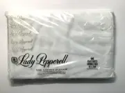 LADY PEPPERELL WHITE FINE COMBED PERCALE 1 FLAT SHEET DOUBLE BED 81X108 180THREA