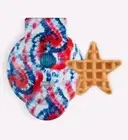 Star Mini Waffle Maker with Americana Print Star Shape New