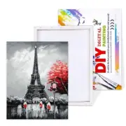 Paint by Numbers- Ready Framed, DIY Digital Canvas - EIFFLE TOWER 40cm x 50cm