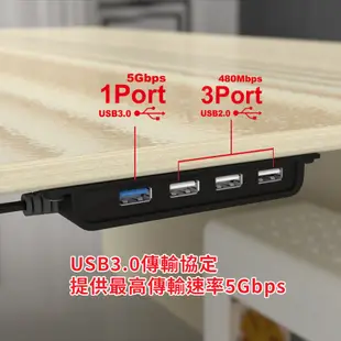 【Intopic】HB-525 USB3.0&2.0 高速 4埠 集線器 HUB
