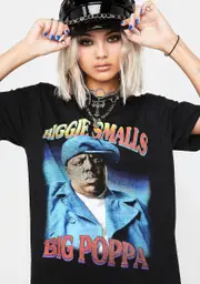[Daisy Street] Biggie Smalls Short Sleeve Graphic Tee