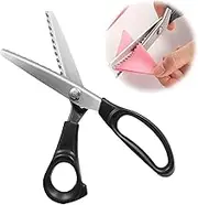 Fabric Scissors Zigzag Scissors, Professional Dressmaking Scissors, Pinking Scissors, Stainless Steel Zigzag Scissors with Comfort Handle, Professional Dressmaking Scissors, Stainless Steel Handle,