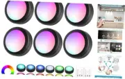 LED Puck Lights with Remote Control, 16 Color Changeable Under Cabinet Lights
