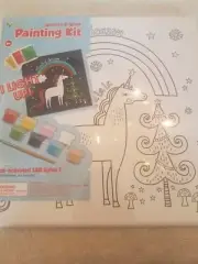 Sparkle & Glow Painting Kit unicorn Christmas canvas