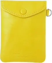 SLIP-ON (スリップオン) B-NSL-3402 Noir Key Coin Pass Pouch, Yellow, Genuine Leather, Key Case, Pass Case, Coin Purse