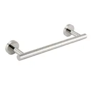 Chrome Round 300mm Hand Towel Rack Holder Hook Clothes Hanger Wall Mounted Kit
