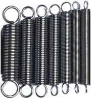 7pcs 0.7mm*10mm*70mm Extension Spring Pulling Tension Springs 304 Stainless Steel Hook Elastic Ring Extended Resiliency Coil