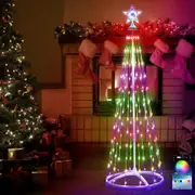 1.2M/1.5M/1.8M/2.1M APP Bluetooth Symphony Controller Multicolor Christmas Tree Lights with Star Topper Christmas Lighting