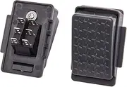 weelye 6volt 12volt Accelerator Foot Pedal Reset-Control Switch,for Kids Ride On Cars ，Electric car Gray 6-pin Socket Replacement Parts
