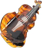 PACKOVE Novelty Cello Hair Clip Durable Acetate Big Jaw Clip for Music Lovers Secure Fit Hair Accessory for Women Elegant Design for Cello Players and Performers