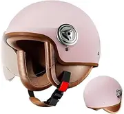 Motorcycle Jet Helmet for Men and Women Half Open Motorcycle Helmet, Half Face Protective Helmet for Motorcycle Scooter with Visor Half Helmet, ECE Approved