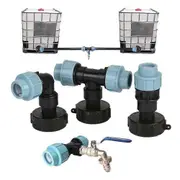 Ibc Tank Water Pipe Connector Garden Lawn Hose Adapter Home Tap Fitting Tool Straight 32mm