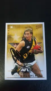 MARK COUGHLAN RICHMOND RISING STAR 2003 SELECT XL SIGNED CARD