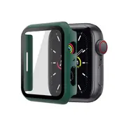 ZUSLAB for Apple Watch Series 7 (2021) 45mm Hard Case with Tempered Glass Screen Protector Ultra Thin Anti Fall Tough Protective Cover - Green