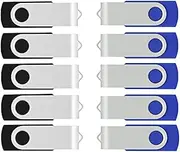 VICFUN 100 Pack 128MB USB Flash Drive 128MB Flash Drives 100pcs USB 2.0 Half Blue/Half Black
