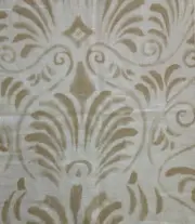 DESIGNERS GUILD Pavonia Bacchus 100% Linen Light Sand Natural Remnant New