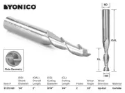 3/16" Dia. Upcut Spiral End Mill CNC Router Bit - 1/4" Shank - Yonico 31212-SC