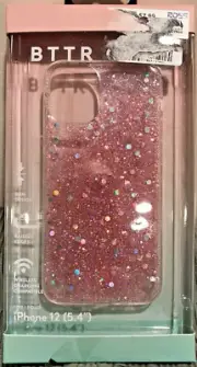 Pink Glitter iPhone Case BTTR CASE iPhone 12 (5.4") Cover iPhone 12 Case