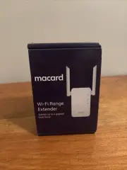 Macard RE-1200 White WiFi Signal Range Wireless Booster Dual Band Extender
