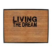 Living The Dream - Funny Novelty Doormat Man Cave Floor mat