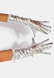 Touched By Love Metallic Gloves