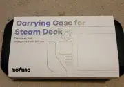 Movmao Carrying Case For Steam Deck Black Waterproof Shock Resistant