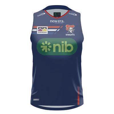 NRL 2024 Training Singlet - Newcastle Knights - Navy - Adult