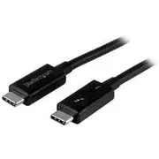 StarTech 1m Thunderbolt 3 USB C Cable, 40Gbps, Thunderbolt and USB - TBLT3MM1MA