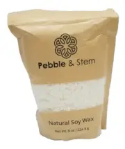Soy Wax for Candle Making - Natural Soy Wax Flakes Pure Soy Wax Candle 8 Oz