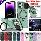 For iPhone 16 15 14 13 12 11 Pro MagSafe Case Magnet Shockproof Stand Lens Cover