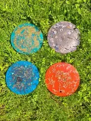 1-Orgone Disc 5 inches, made with Monoatomic Gold