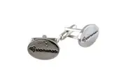 Mens Silver Groomsman Cufflinks