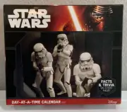 Star Wars Saga Calendar 2017 Deluxe Day-at-a-time Box Calendar Desk 6x5x2 Trivia