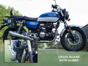 FIT FOR HONDA CB 350 CRASH GUARD WITH SLIDERS MATT BLACK